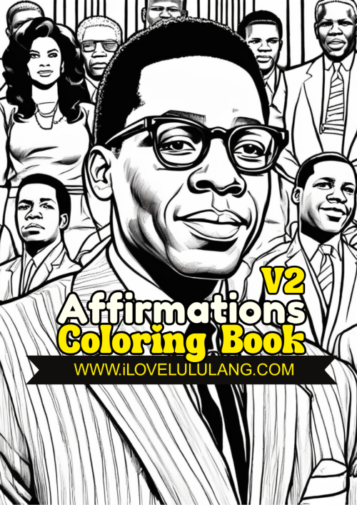 V2 Affirmations Coloring Book (Color with Confidence Series) Paperback